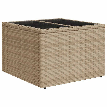 sofasæt til haven 9 dele med hynder polyrattan beige