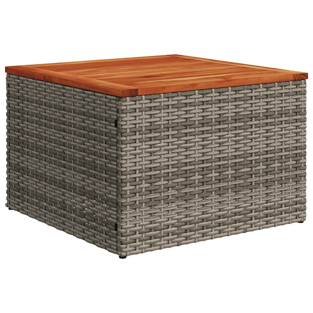 sofasæt til haven 8 dele med hynder polyrattan grå