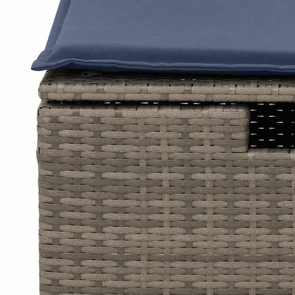 sofasæt til haven 8 dele med hynder polyrattan grå