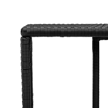 sofasæt til haven 11 dele med hynder polyrattan sort