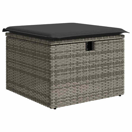 sofasæt til haven 8 dele med hynder polyrattan grå