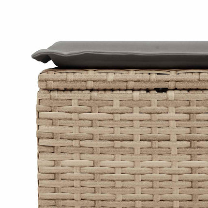 sofasæt til haven 8 dele med hynder polyrattan beige