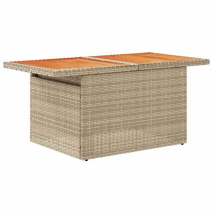 sofasæt til haven 10 dele med hynder polyrattan beige