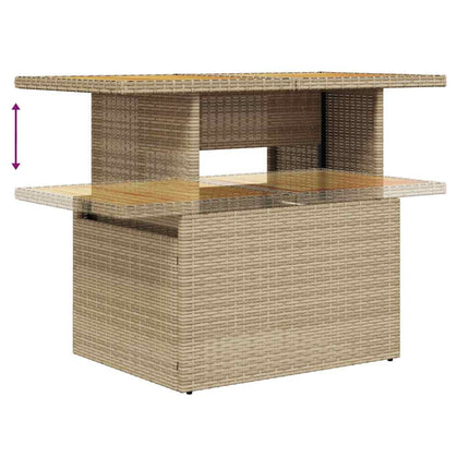sofasæt til haven 11 dele med hynder polyrattan beige