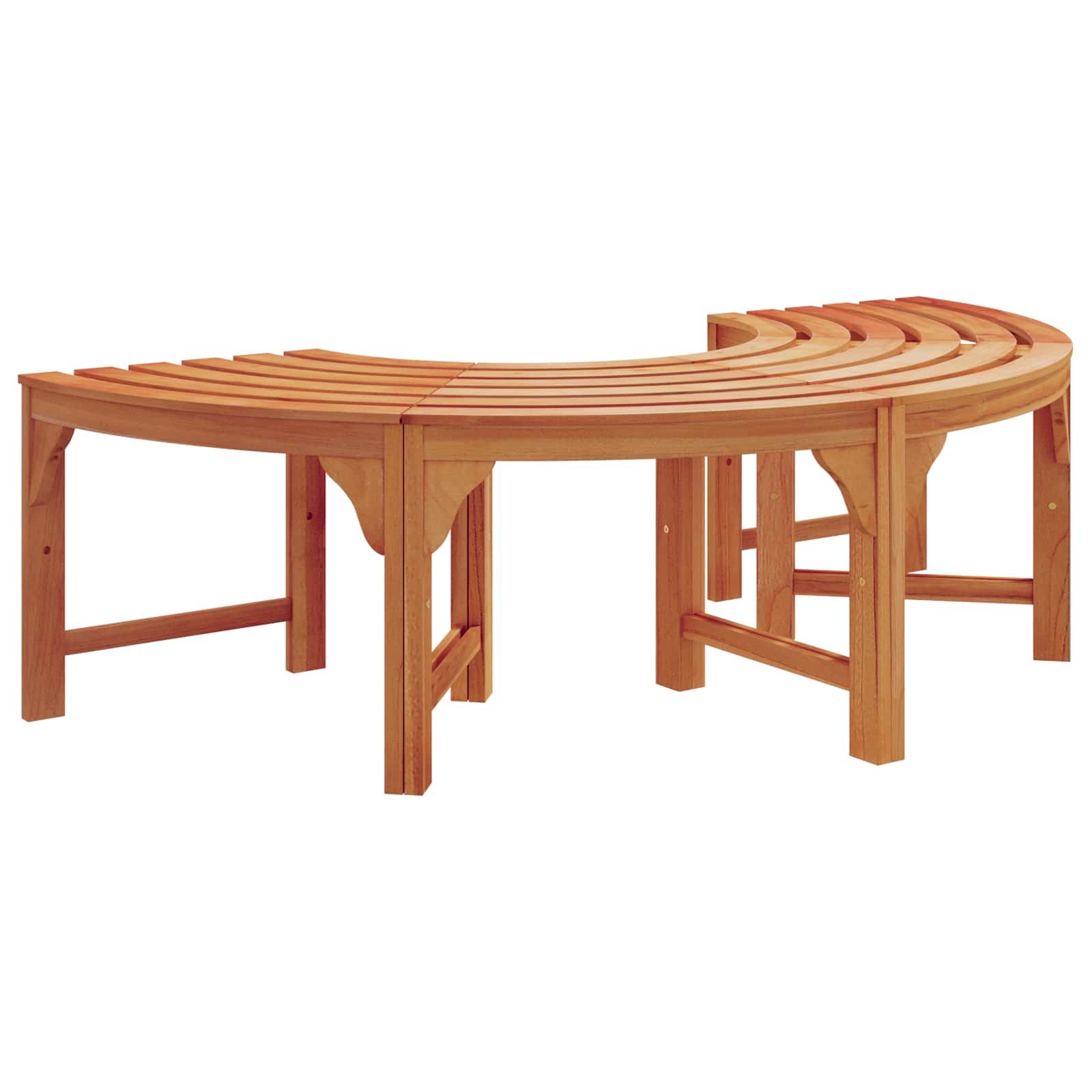 Træ Bænk Naturfarvet 160 x 80 x 45cm Massiv Eucalyptus Træ