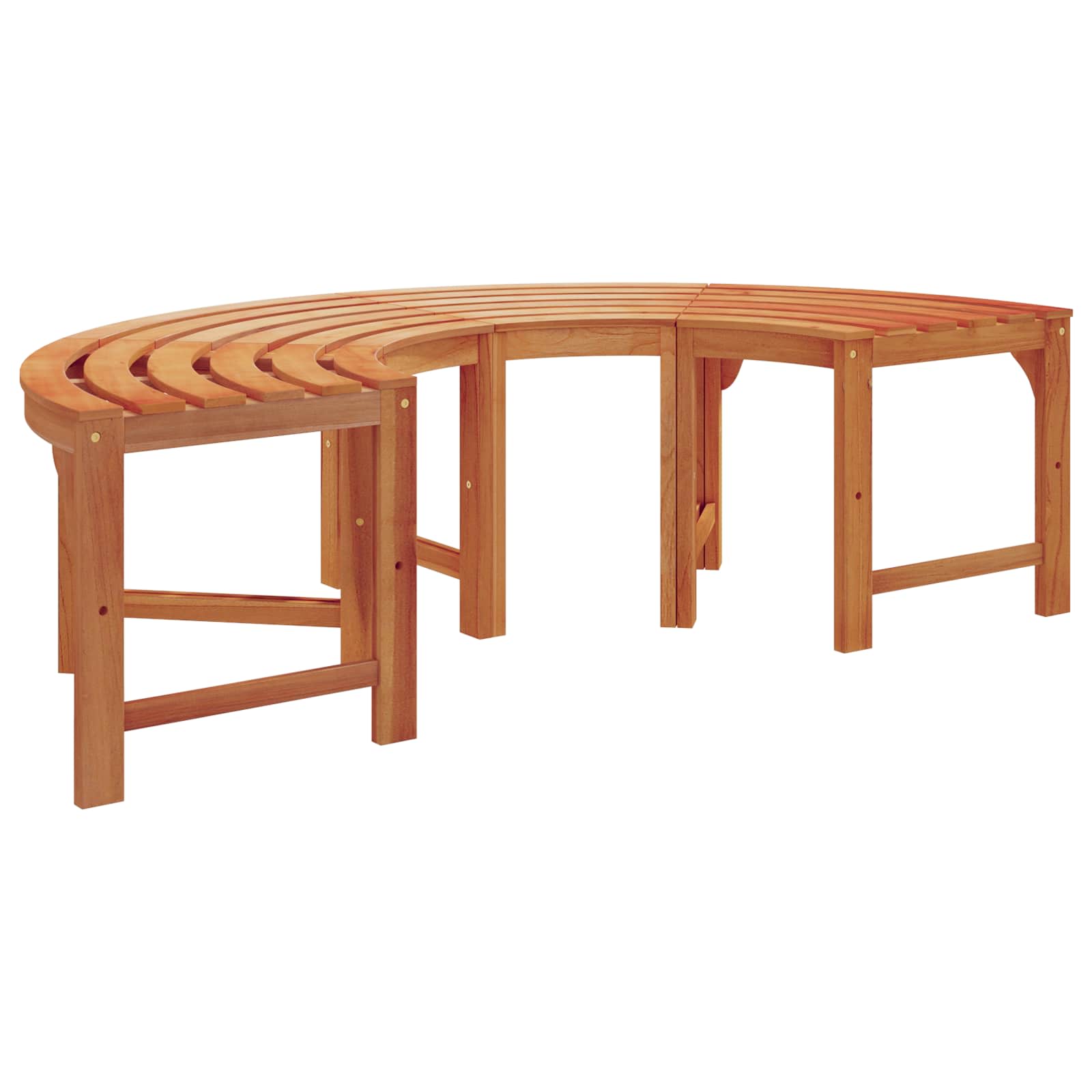 Træ Bænk Naturfarvet 160 x 80 x 45cm Massiv Eucalyptus Træ