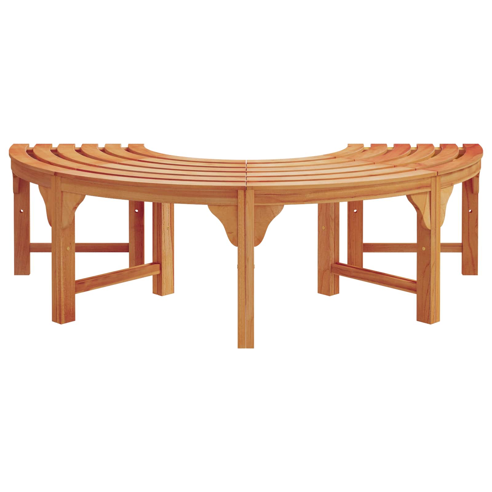 Træ Bænk Naturfarvet 160 x 80 x 45cm Massiv Eucalyptus Træ