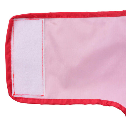 Hunderegnfrakke med refleksstriber polyester XL rød