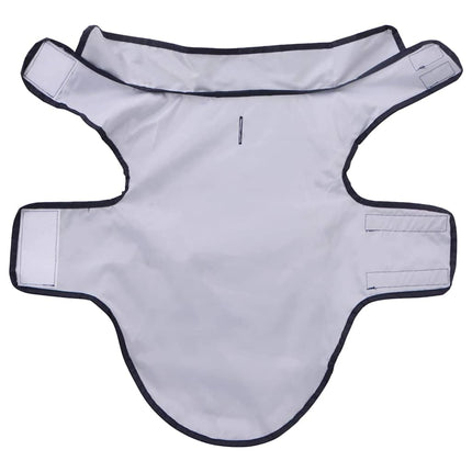 Hunderegnfrakke med refleksstriber polyester M marineblå