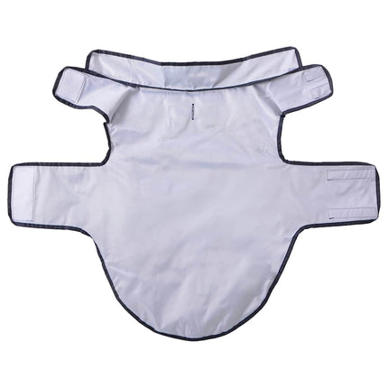 Hunderegnfrakke med refleksstriber polyester L marineblå