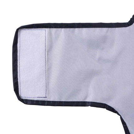 Hunderegnfrakke med refleksstriber polyester L marineblå