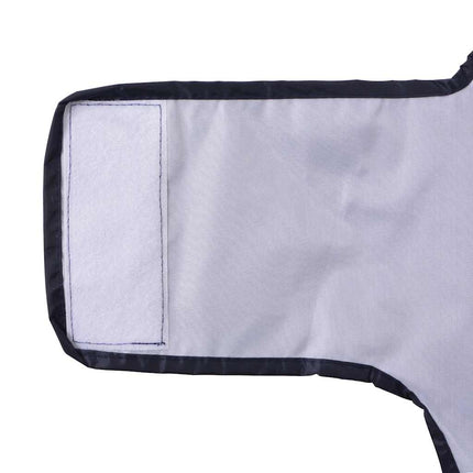 Hunderegnfrakke med refleksstriber polyester XL marineblå