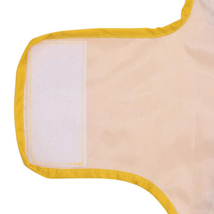 Hunderegnfrakke med refleksstriber polyester M gul