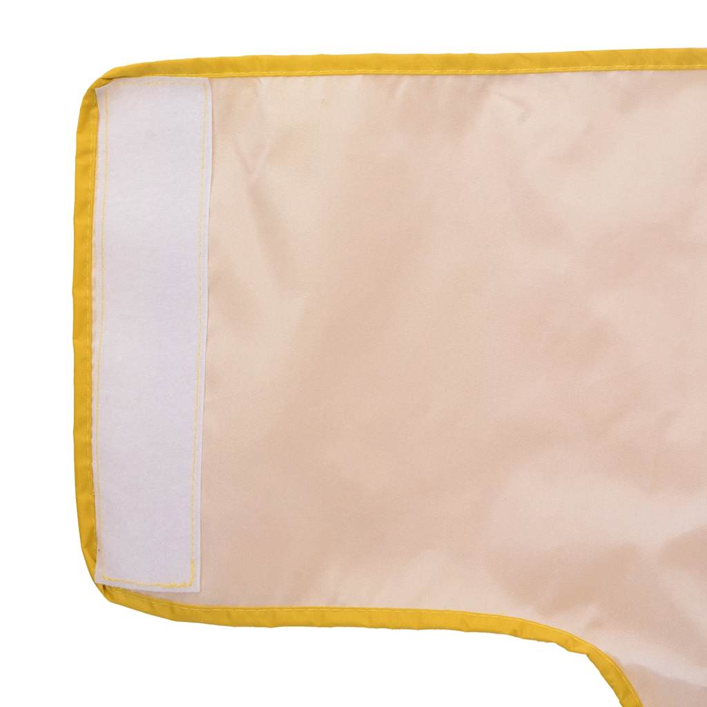 Hunderegnfrakke med refleksstriber polyester L gul