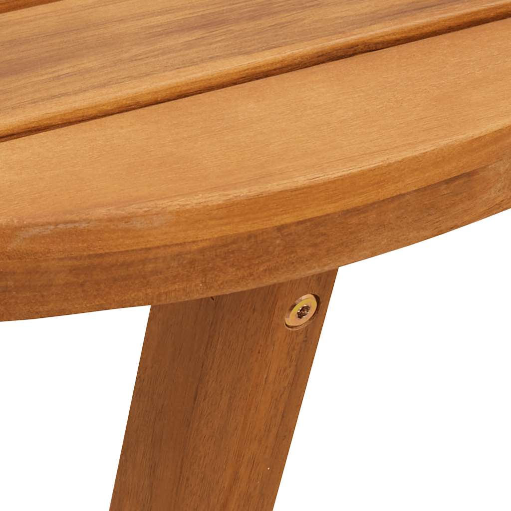 havesidebord rundt Ø55x40 cm massivt træ akacie