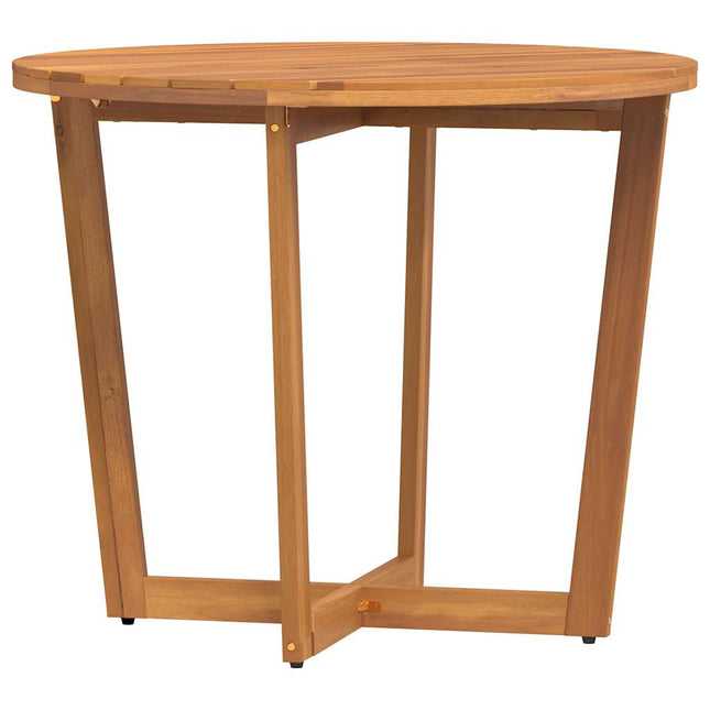 havespisebord rundt Ø90x75 cm massivt træ akacie