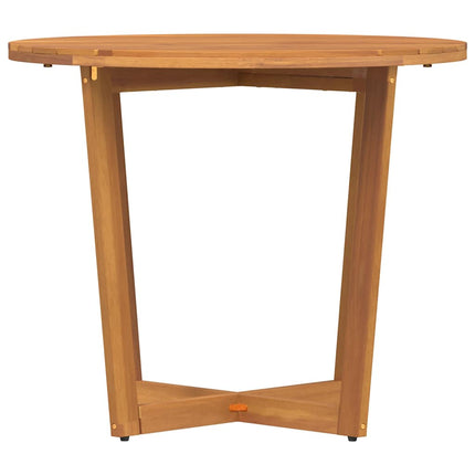 havespisebord rundt Ø90x75 cm massivt træ akacie