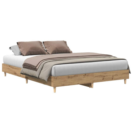 sengestel uden madras 150x200 cm konstrueret træ kunsteg