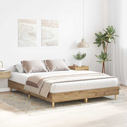 sengestel uden madras 150x200 cm konstrueret træ kunsteg