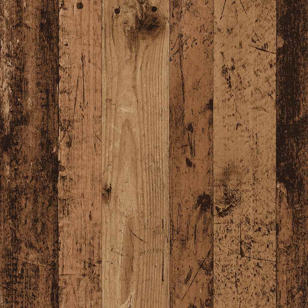 sengestel uden madras 140x200cm konstrueret træ antikt træ