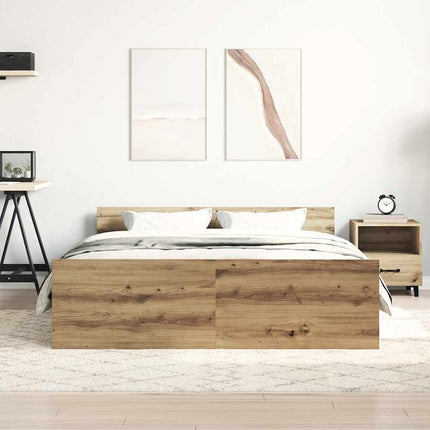 sengestel uden madras 140x190cm konstrueret træ kunsteg