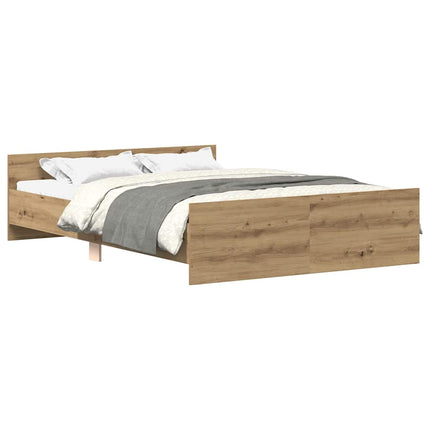 sengestel uden madras 135x190cm konstrueret træ kunsteg