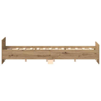 sengestel uden madras 135x190cm konstrueret træ kunsteg
