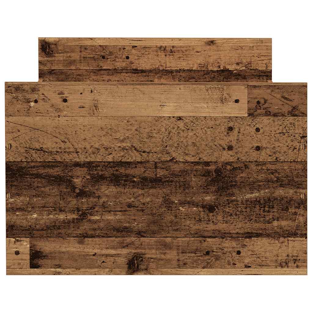 Sengeramme uden madras 90x190cm konstrueret træ antikt træ
