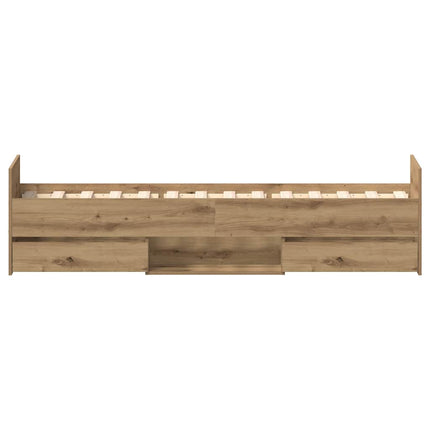 sengeramme 90x190cm uden madras konstrueret træ kunsteg