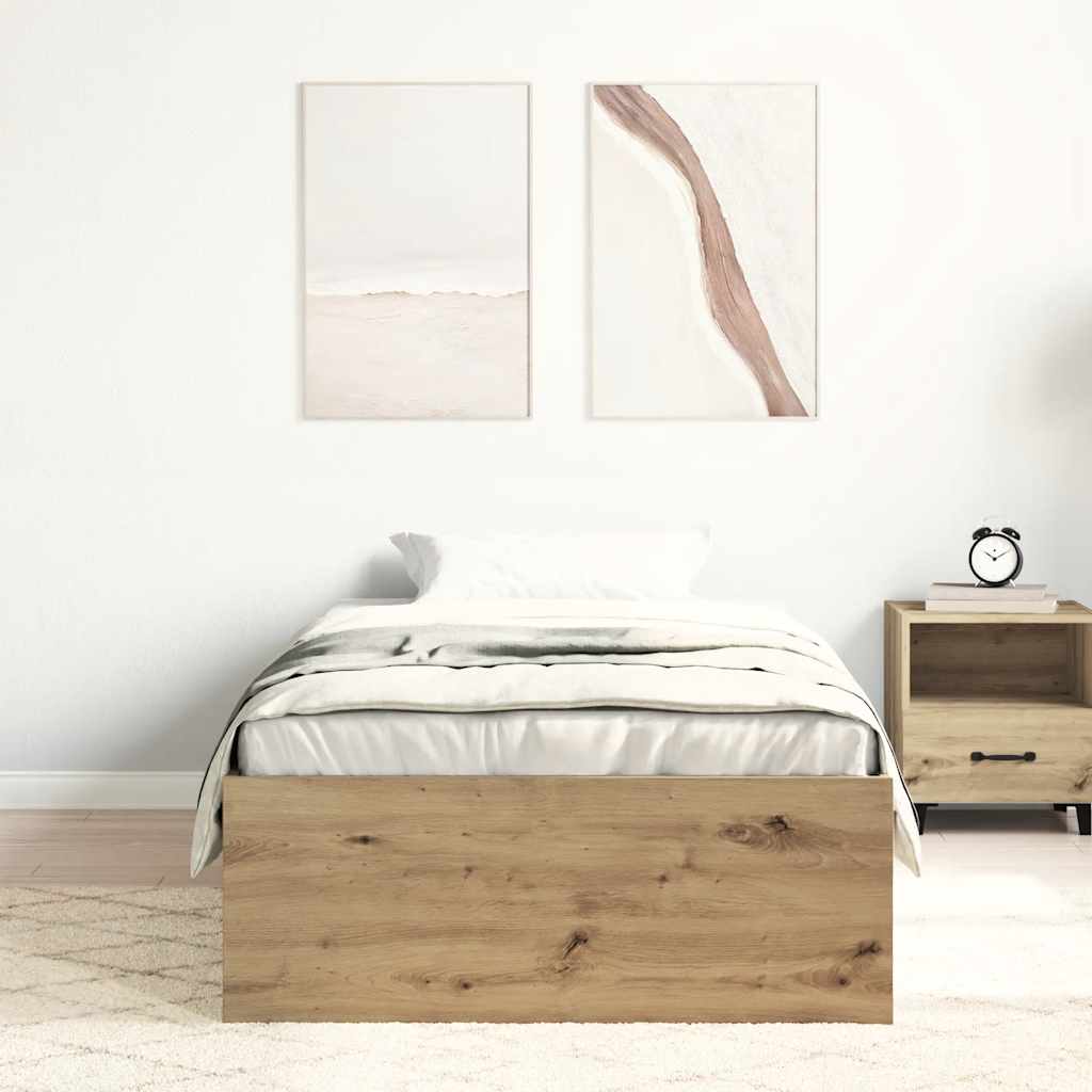 sengeramme 140x200 cm uden madras konstrueret træ kunsteg