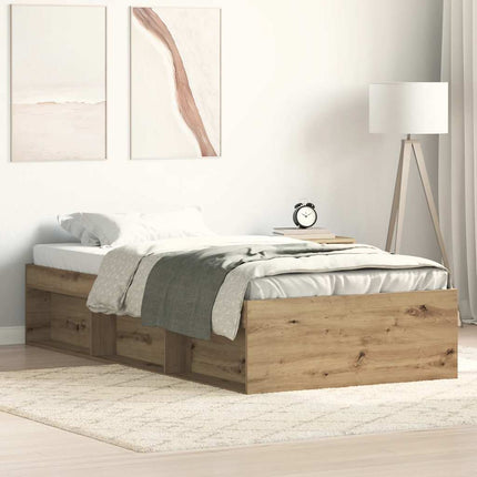sengeramme 90x190cm uden madras konstrueret træ kunsteg