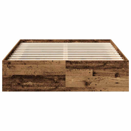 sengestel uden madras 120x190cm konstrueret træ antikt træ