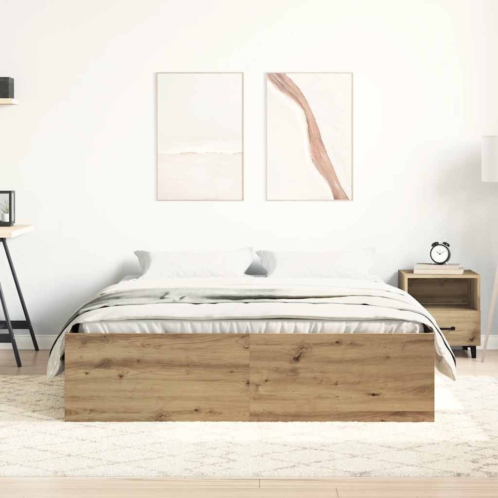 sengestel uden madras 120x190cm konstrueret træ kunsteg