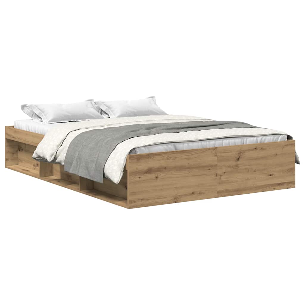 sengestel uden madras 140x190cm konstrueret træ kunsteg