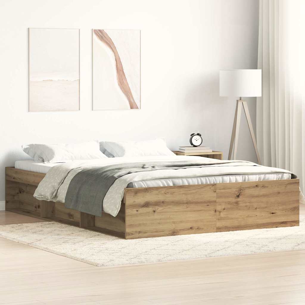 sengestel uden madras 140x190cm konstrueret træ kunsteg