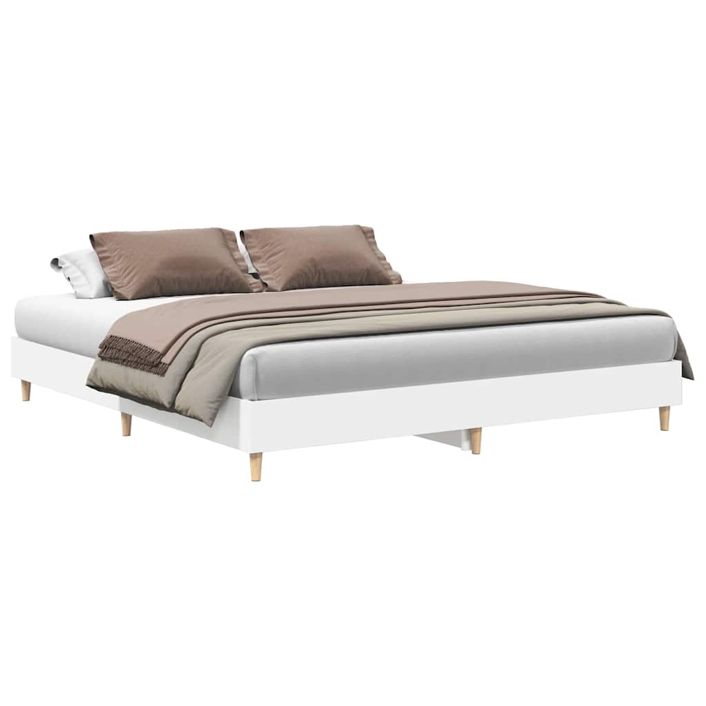 sengestel uden madras 160x200 cm konstrueret træ hvid