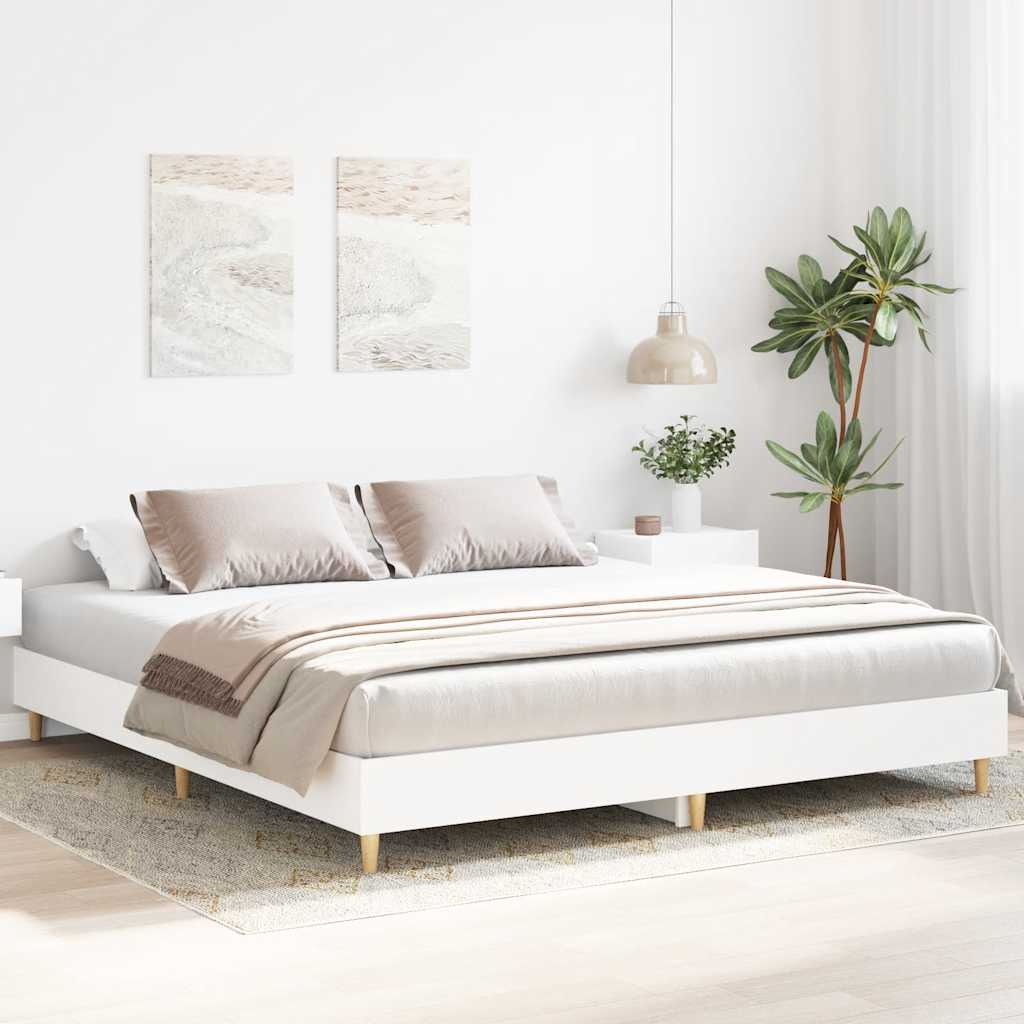 sengestel uden madras 160x200 cm konstrueret træ hvid