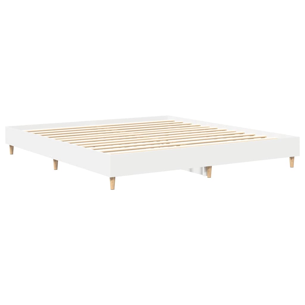 sengestel uden madras 160x200 cm konstrueret træ hvid