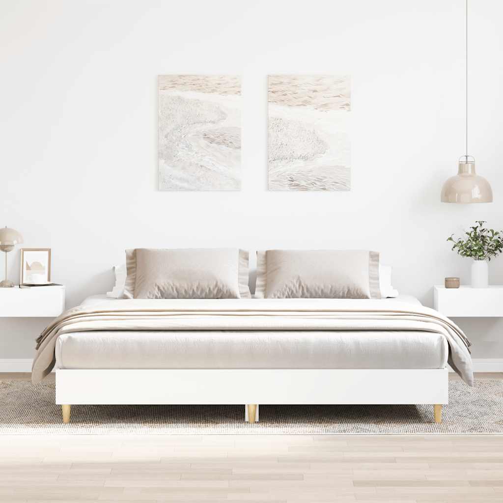 sengestel uden madras 160x200 cm konstrueret træ hvid