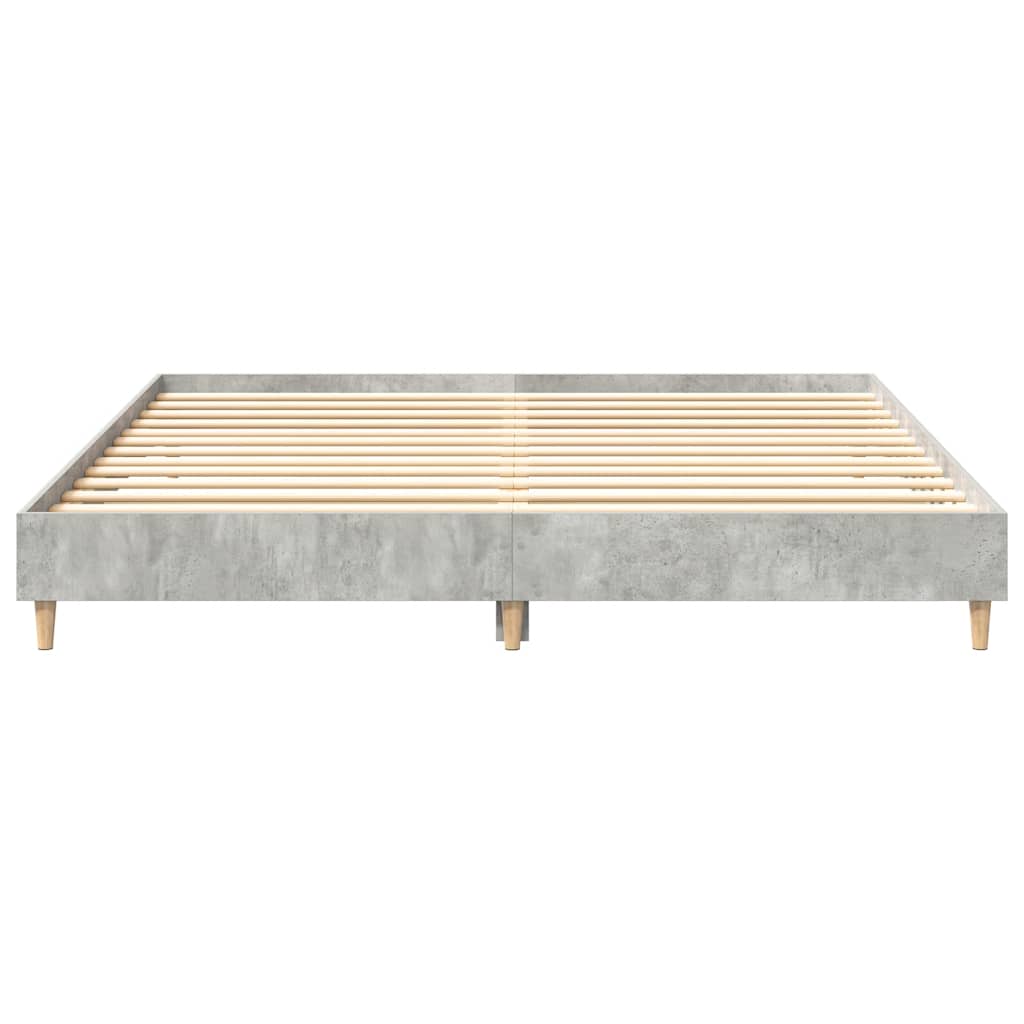 sengestel uden madras 160x200 cm konstrueret træ betongrå