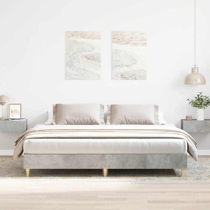 sengestel uden madras 160x200 cm konstrueret træ betongrå