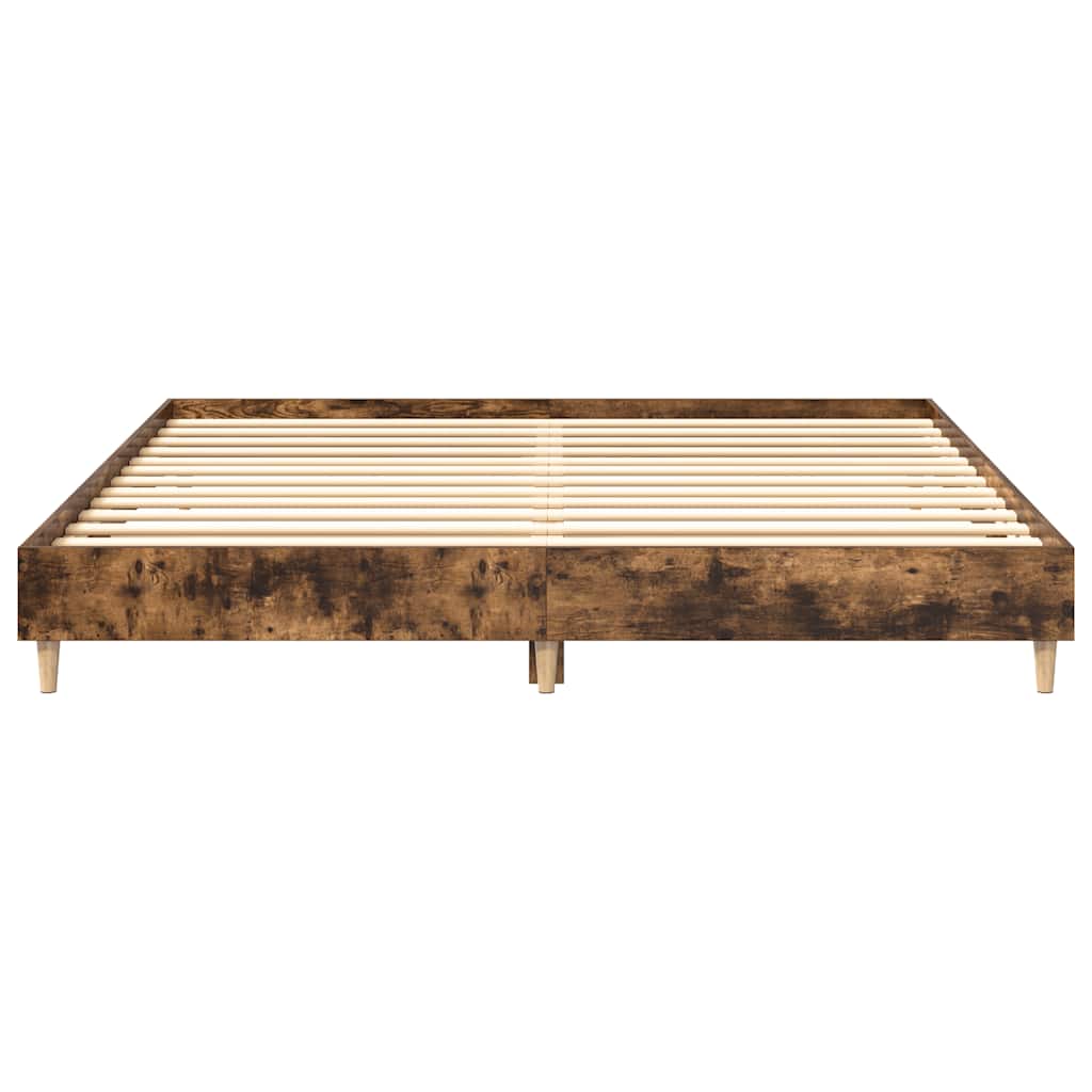sengeramme uden madras 160x200 cm konstrueret træ røget eg