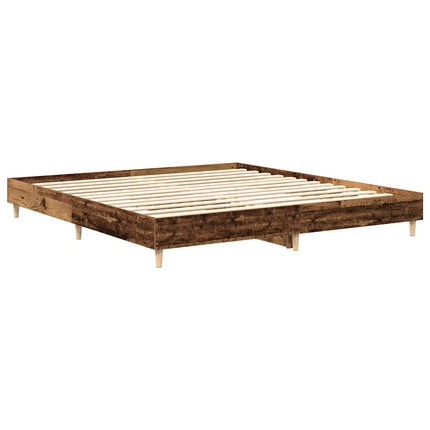 sengestel uden madras 160x200 cm konstrueret træ antikt træ