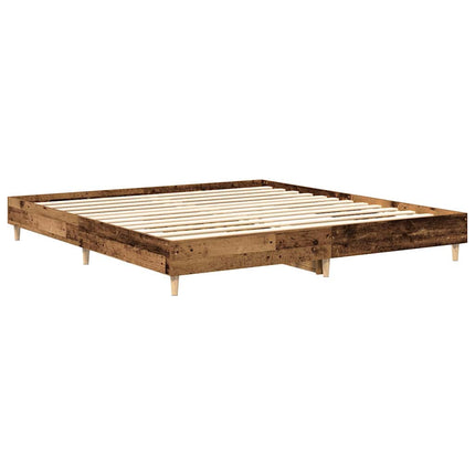 sengestel uden madras 160x200 cm konstrueret træ antikt træ
