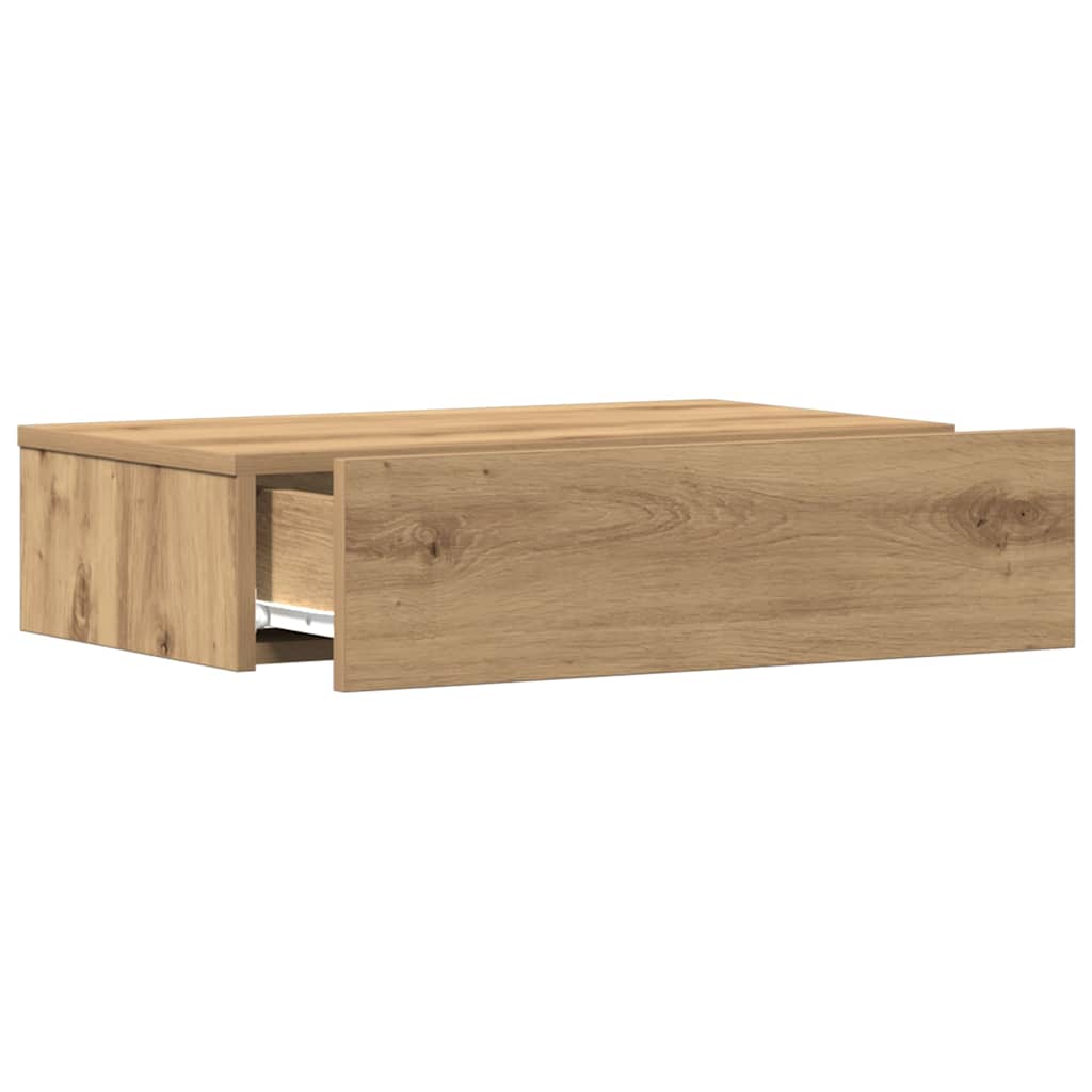 sengebord 60x35 cm konstrueret træ kunsteg