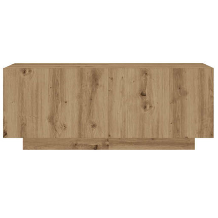 tv-bord med LED-lys 180x35x40 cm konstrueret træ kunsteg