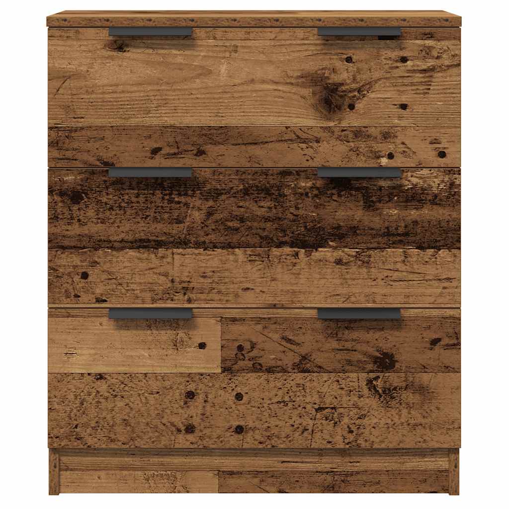 Skænke 3 stk Gammelt træ 60x30x70 cm Konstrueret træ