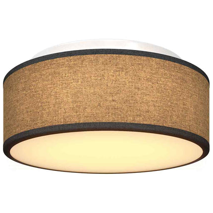 Loftlampe med spotlights Sort 30 x 30 x 13,5 cm Stof