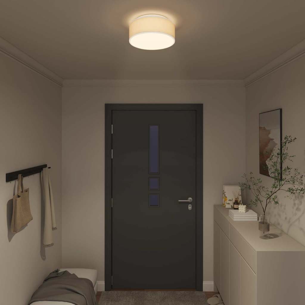 Loftlampe Hvid 30 x 13,5 cm Stof