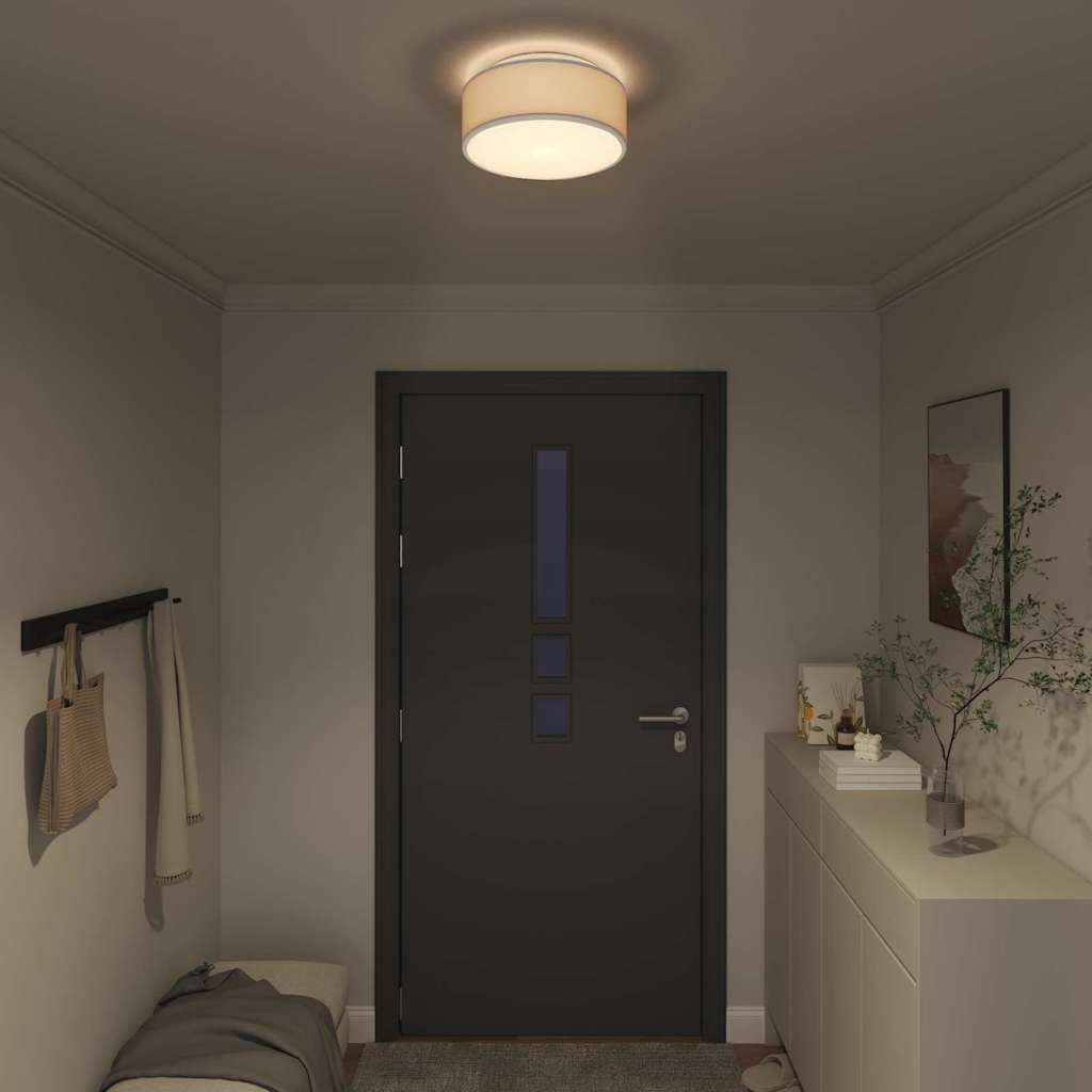 Loftlampe Grå 30 x 13,5 cm Stof